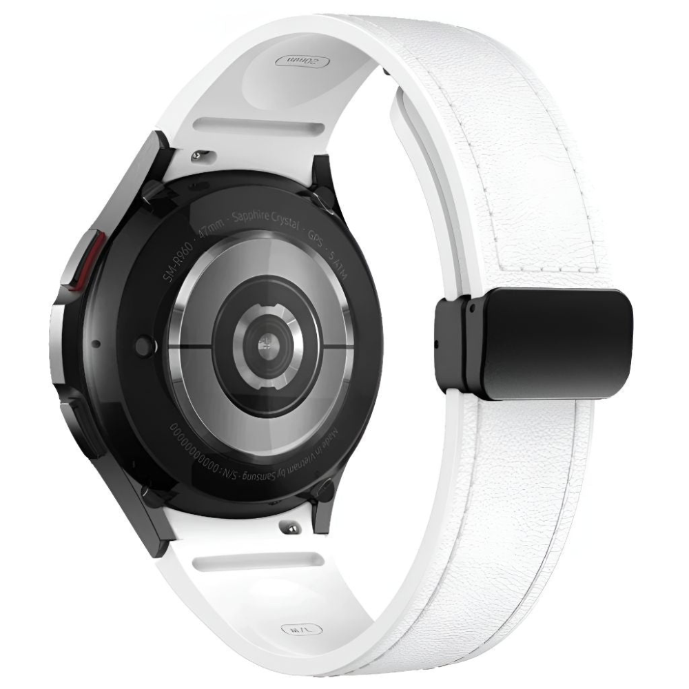 Plurimi Genuine Leather And Silicone Galaxy Strap