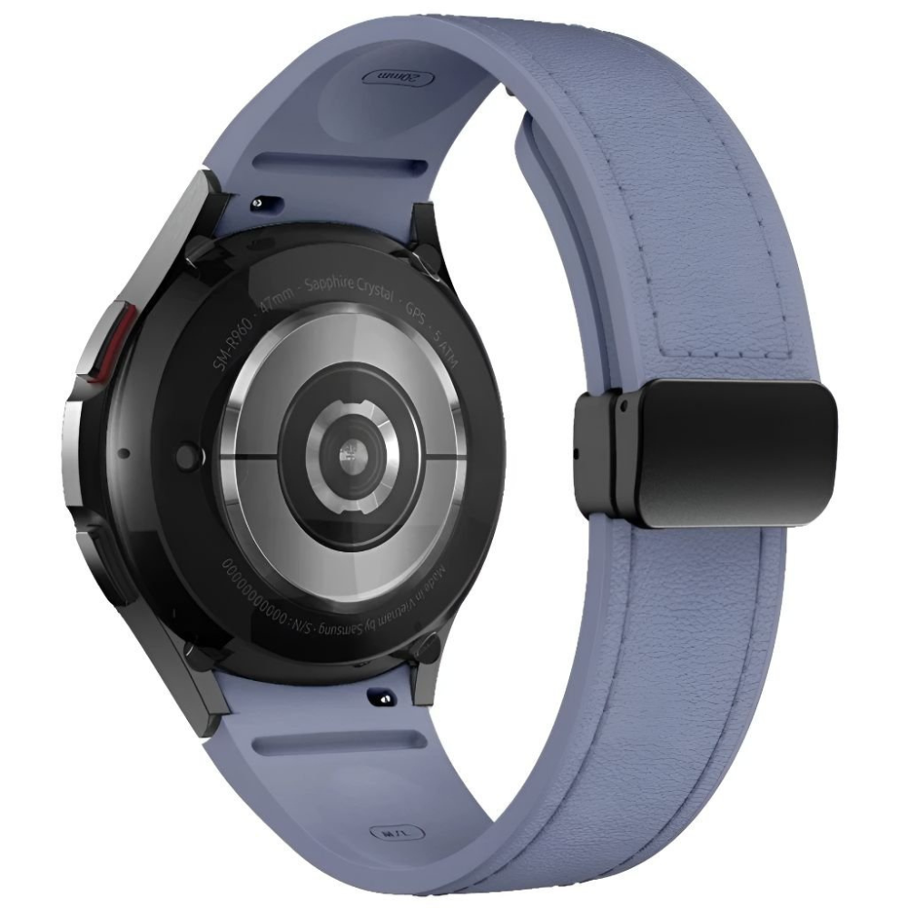 Plurimi Genuine Leather And Silicone Galaxy Strap