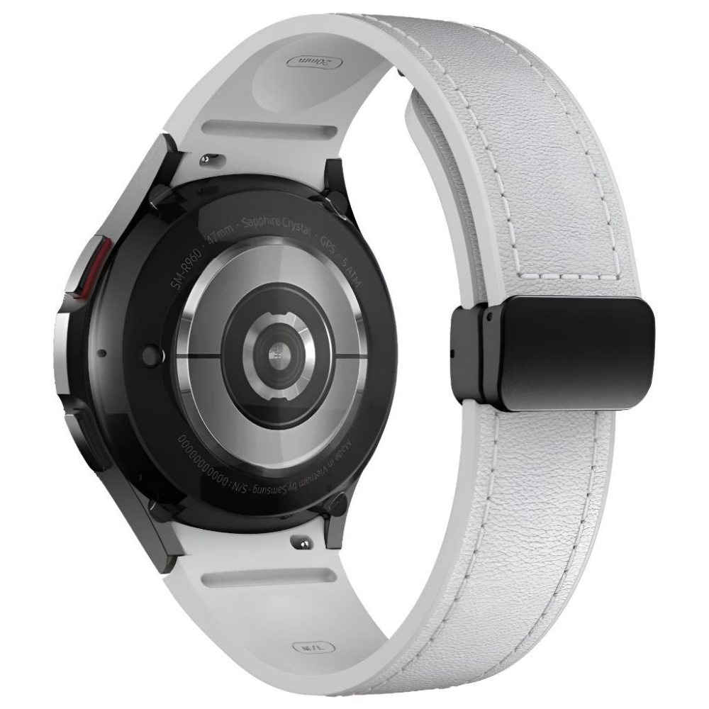 Plurimi Genuine Leather And Silicone Galaxy Strap