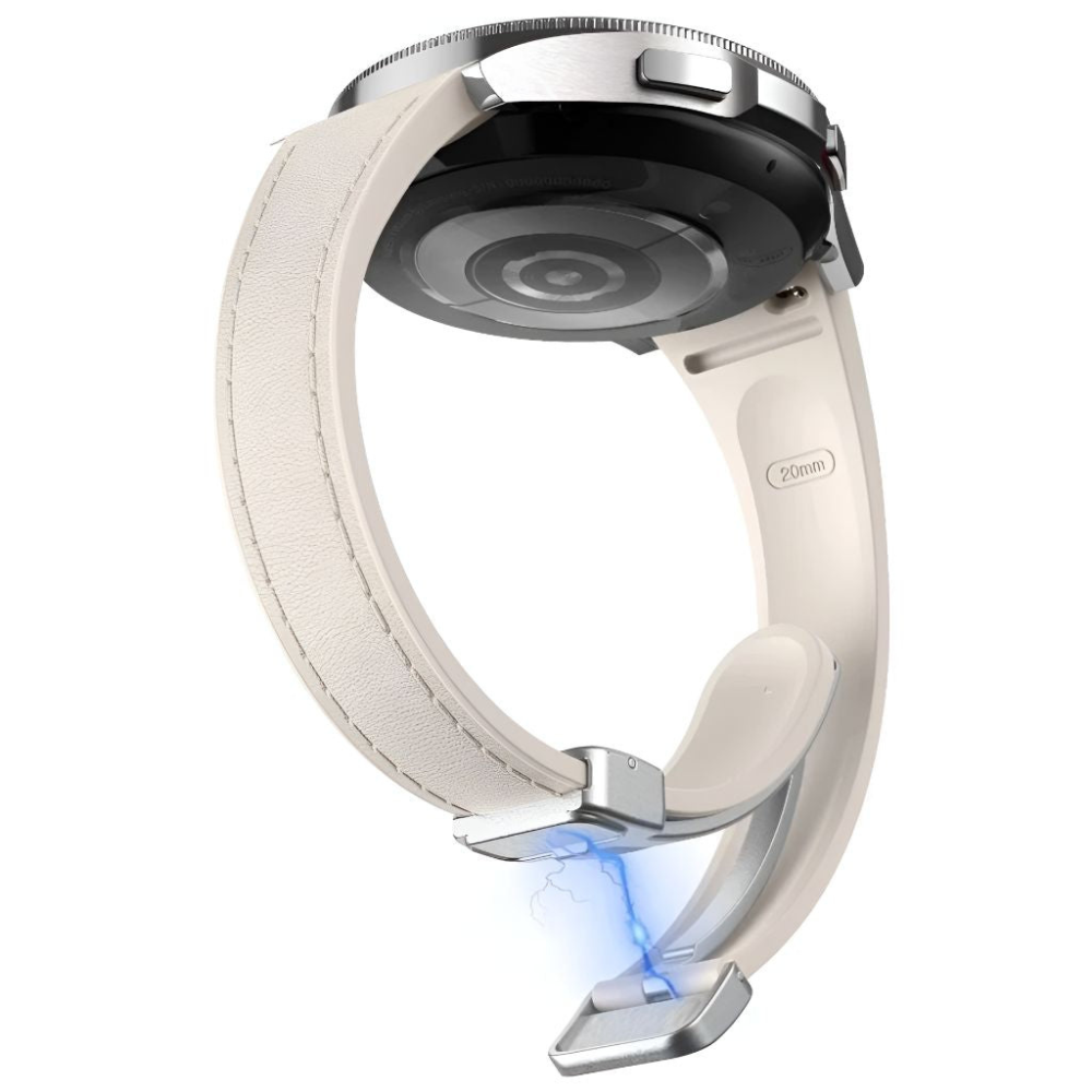 Placide Slim Leather And Silicone Galaxy Strap