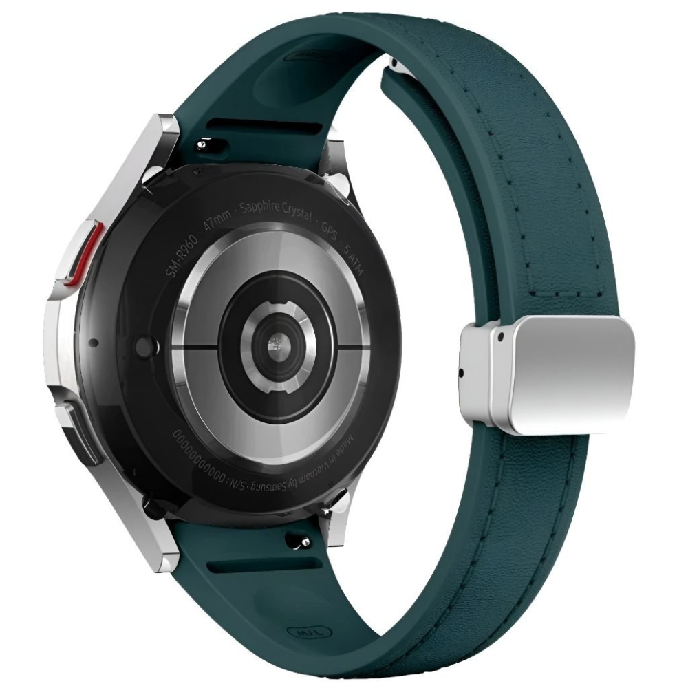 Placide Slim Leather And Silicone Galaxy Strap