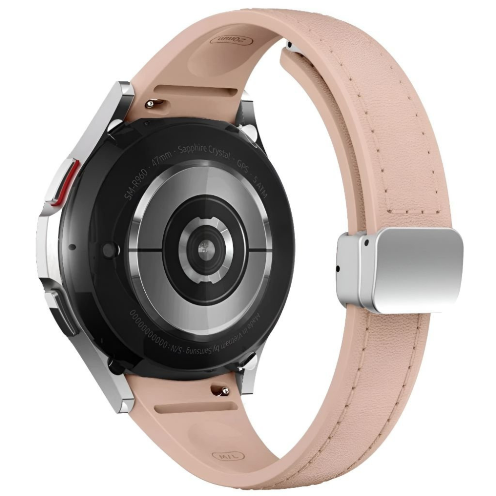 Placide Slim Leather And Silicone Galaxy Strap