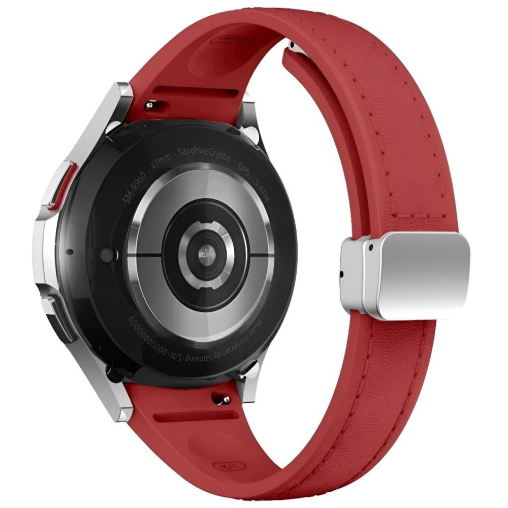 Placide Slim Leather And Silicone Galaxy Strap