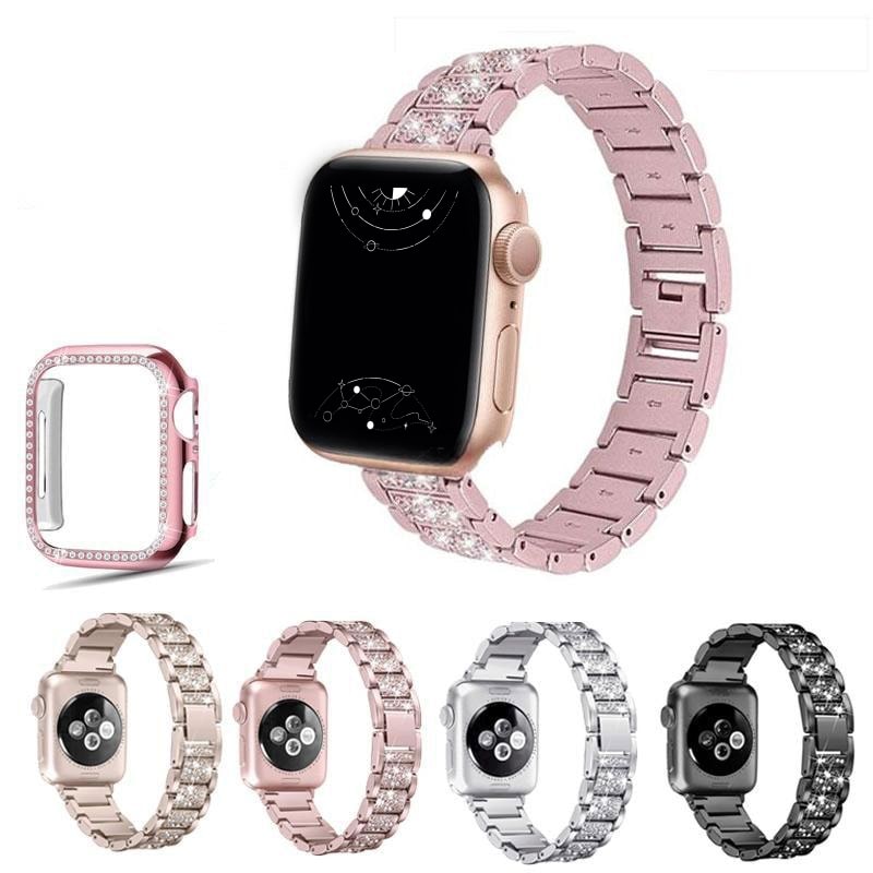 Glam Stainless Steel Strap With Case