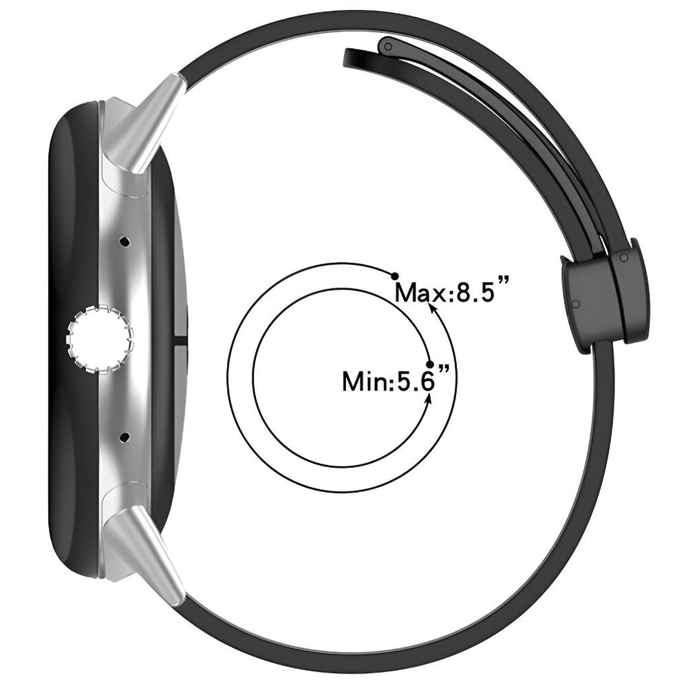 Nemoris Silicone Magnetic Sports Strap For Google Pixel Watch