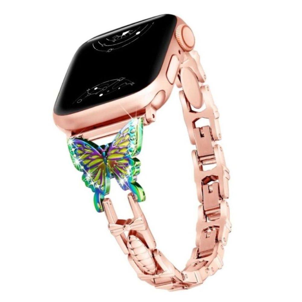 Amabilis Diamond Butterfly Stainless Steel Strap