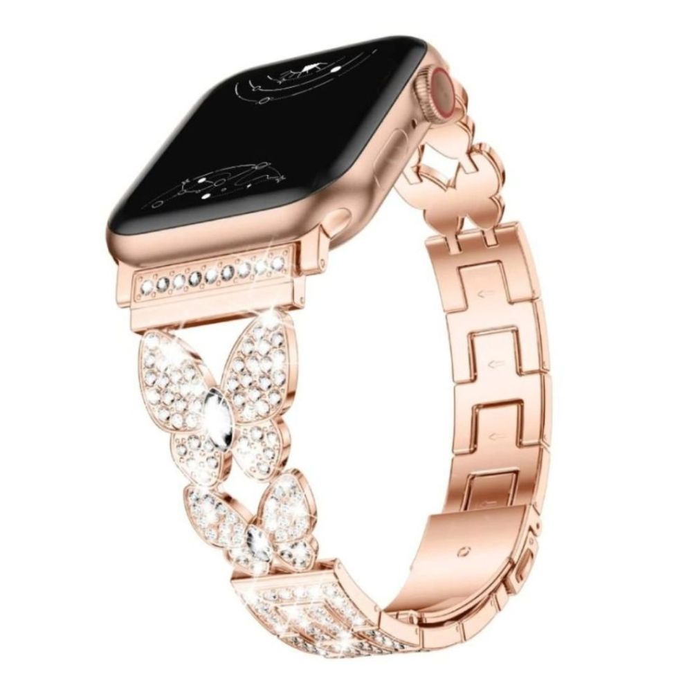 Amabilis Diamond Butterfly Stainless Steel Strap