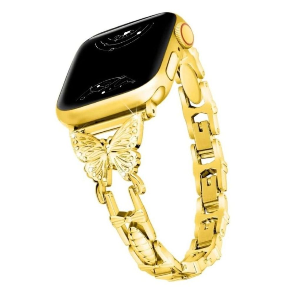 Amabilis Diamond Butterfly Stainless Steel Strap