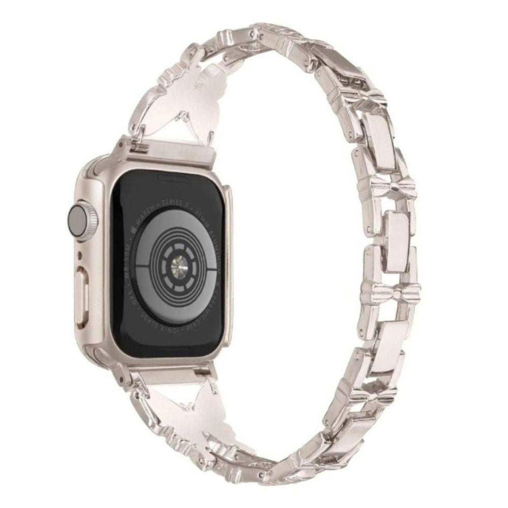 Amabilis Diamond Butterfly Stainless Steel Strap