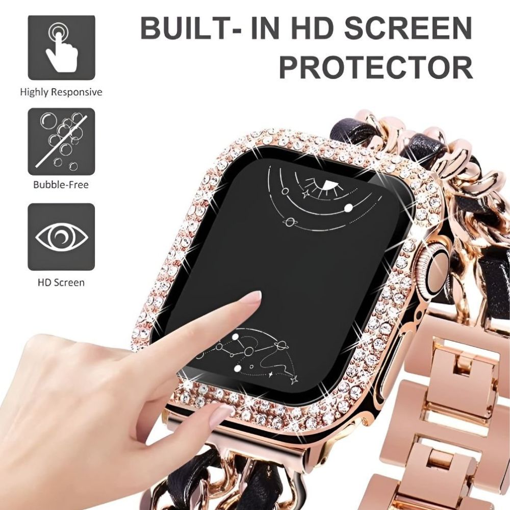 Carpe Luxury Steel Leather Strap + Case
