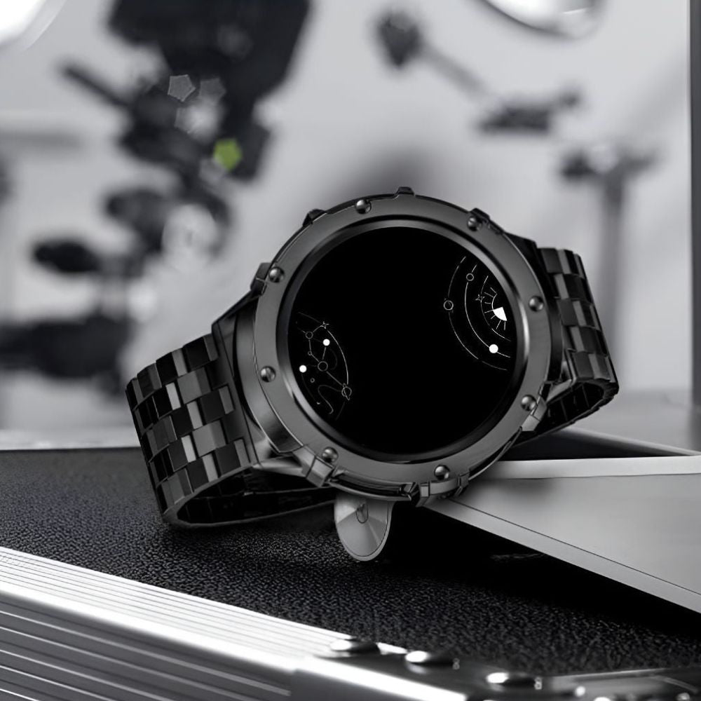 Carui Stainless Steel Strap With Case for Galaxy Watch 5 Pro