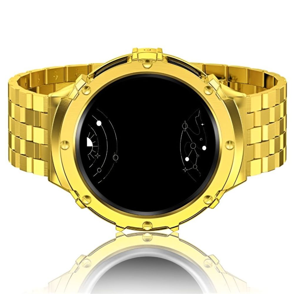 Carui Stainless Steel Strap With Case for Galaxy Watch 5 Pro