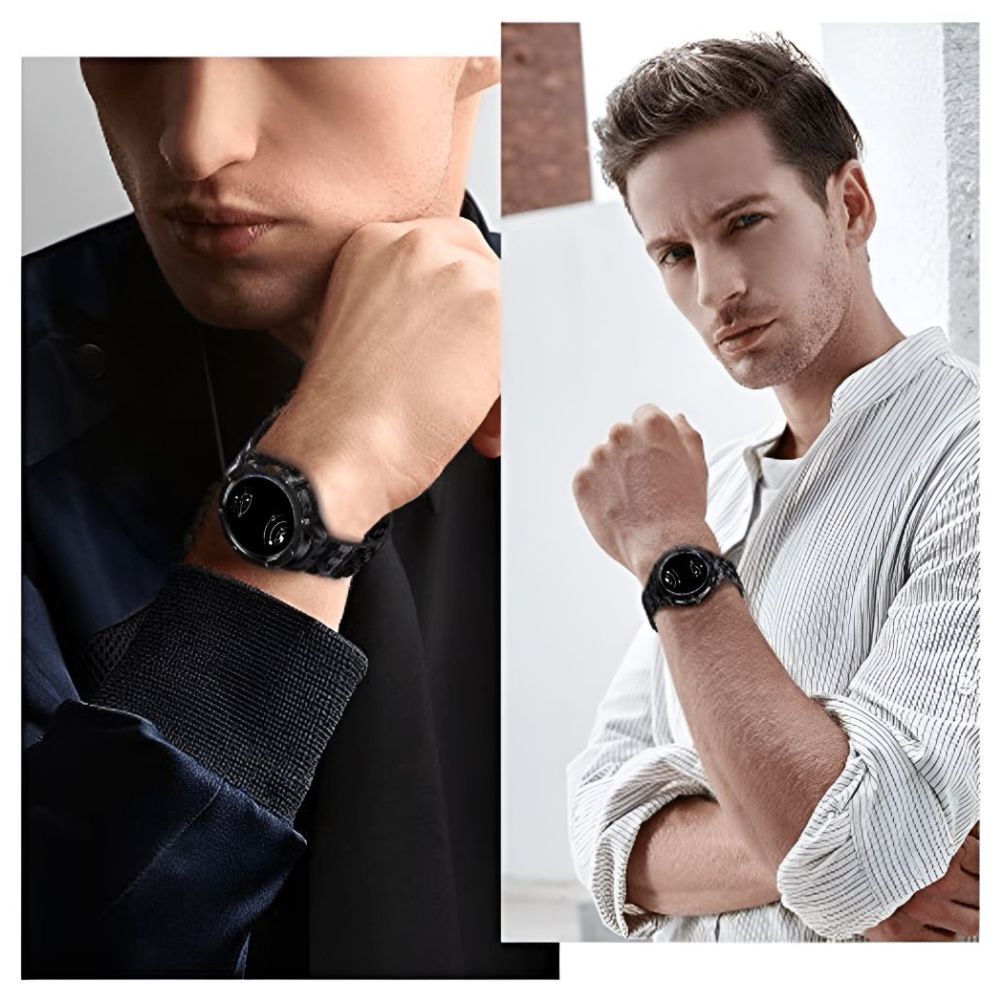 Carui Stainless Steel Strap With Case for Galaxy Watch 5 Pro