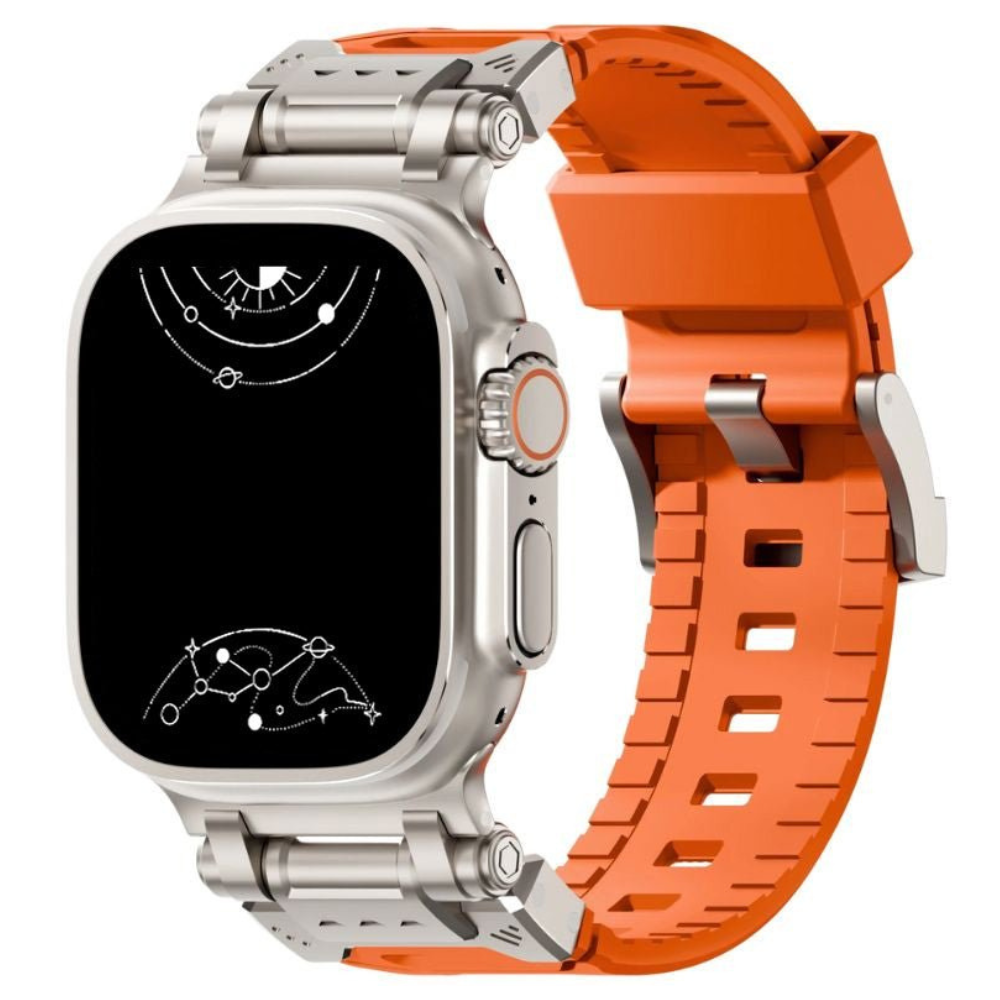Venio Silicone Rugged Metal Strap