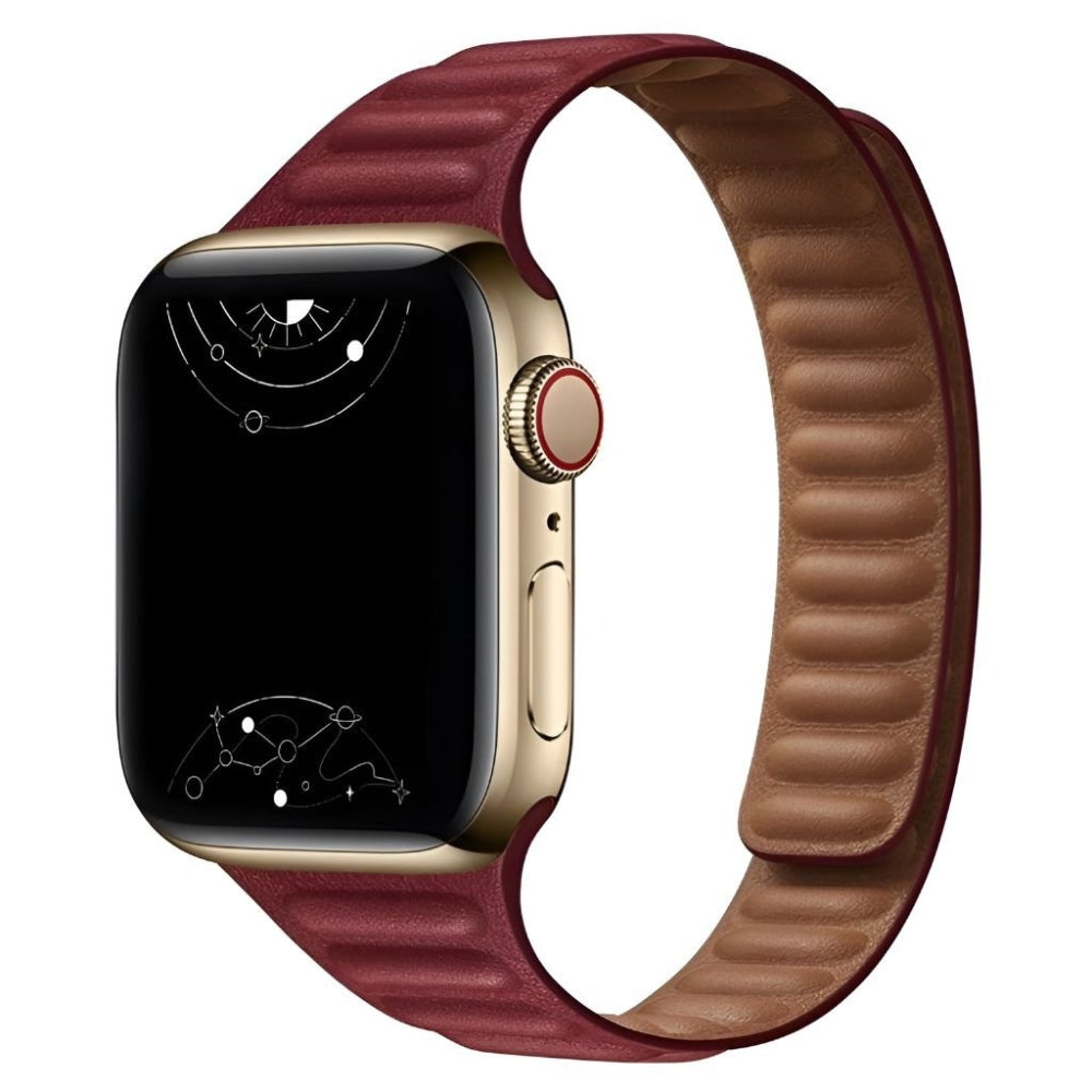 Vistel Slim Leather Link Strap