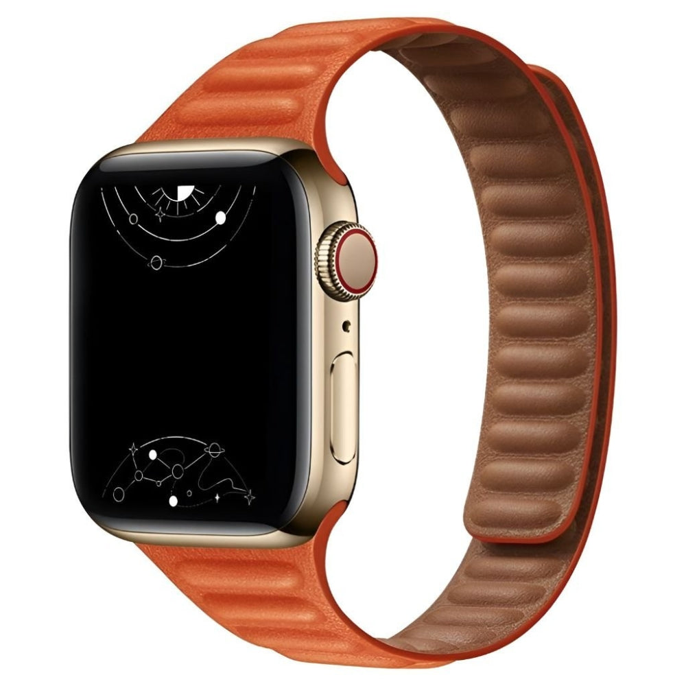 Vistel Slim Leather Link Band - Astra Straps