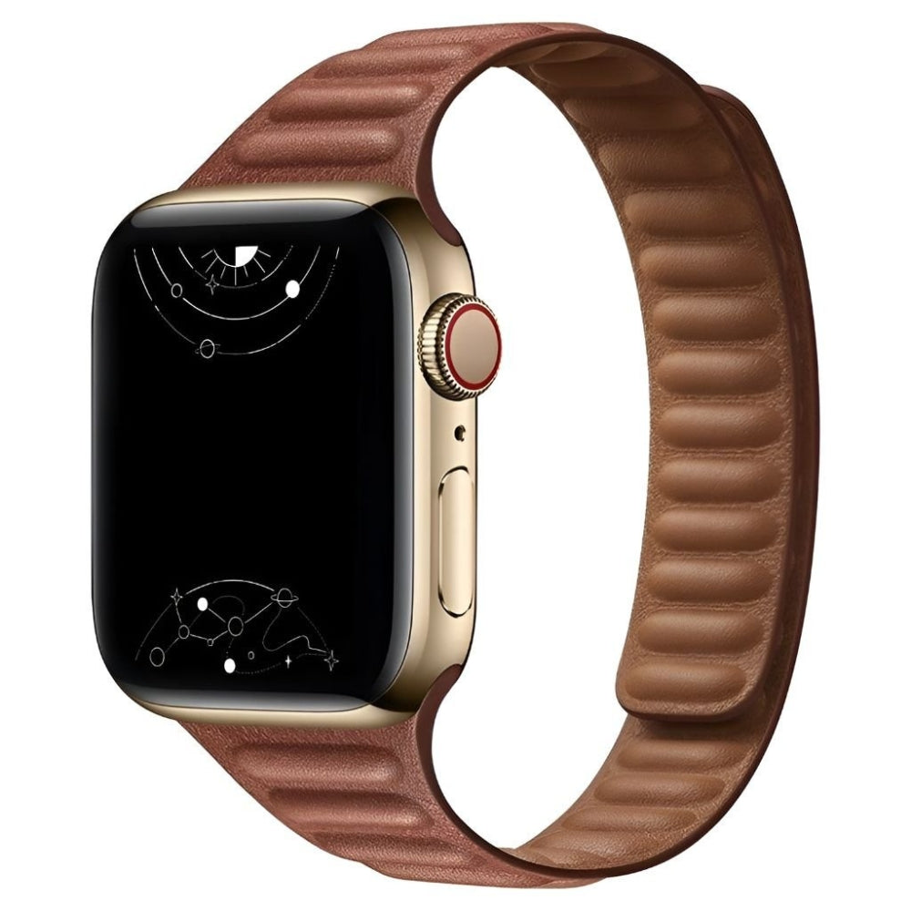 Vistel Slim Leather Link Strap