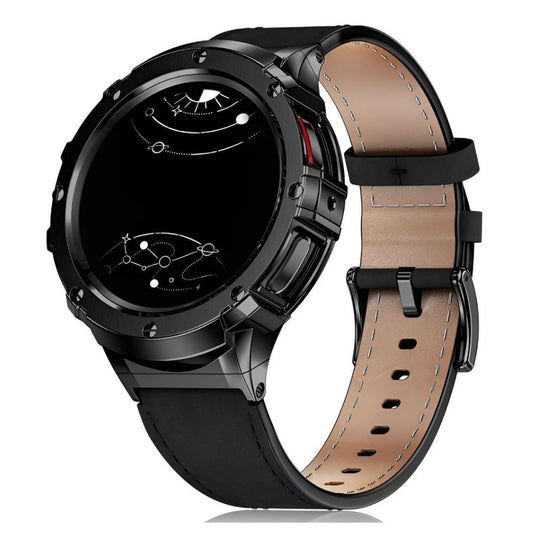 Amara Leather Strap With Stainless Steel Bumper Case For Galaxy 5 Pro