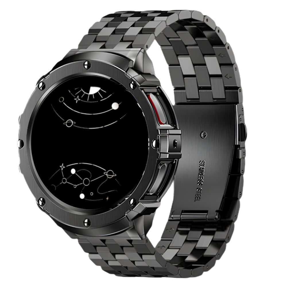 Carui Stainless Steel Strap With Case for Galaxy Watch 5 Pro