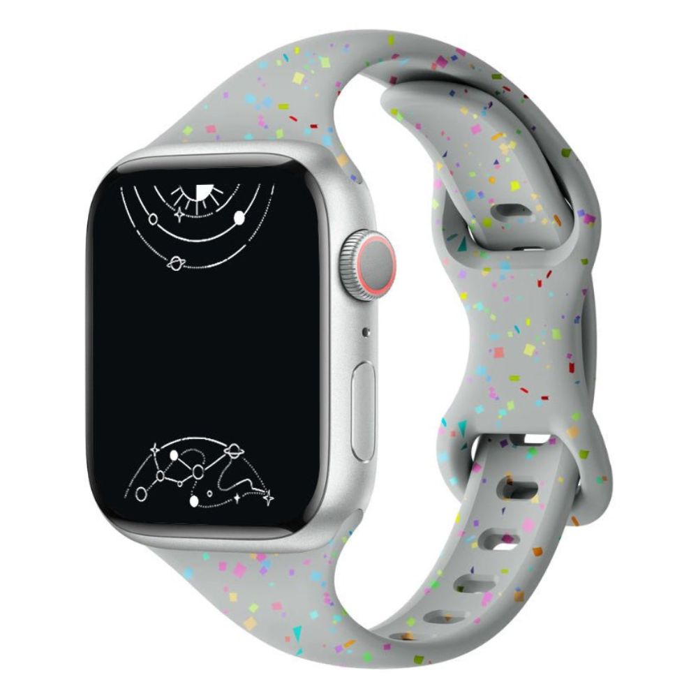 Demitto Slim Printed Silicone Band - Astra Straps