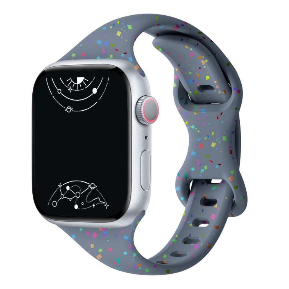 Demitto Slim Printed Silicone Band - Astra Straps