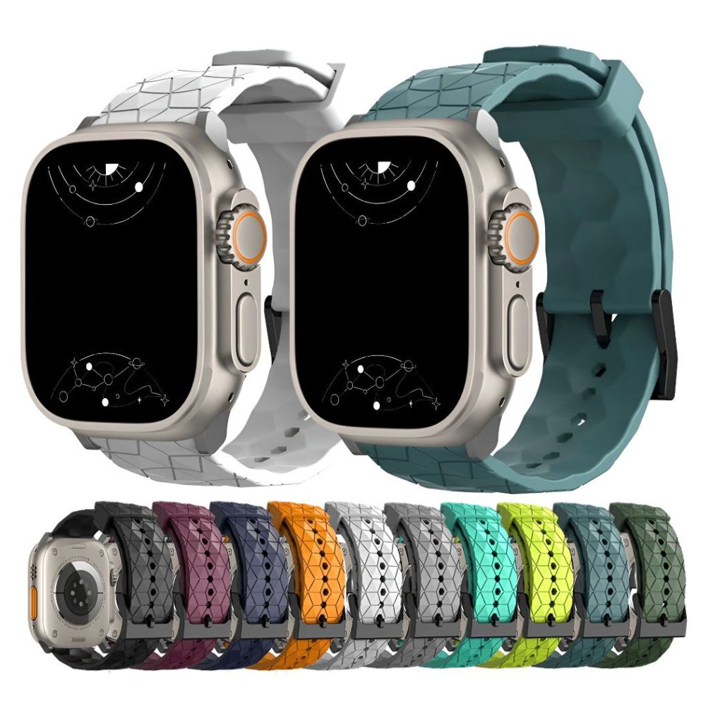 Devenio Football Pattern Silicone Sports Band - Astra Straps