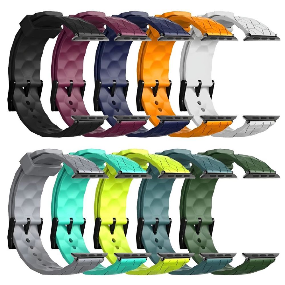 Devenio Football Pattern Silicone Sports Band - Astra Straps