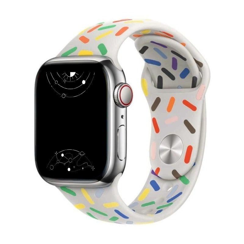 Fluere Candy Sprinkle Silicone Sports Band - Astra Straps Ireland
